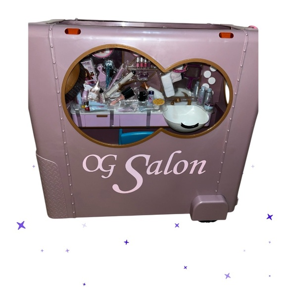 Our Generation Hair Salon Playset for 18" Dolls 35-piece 3 Years Up - Picture 1 of 12